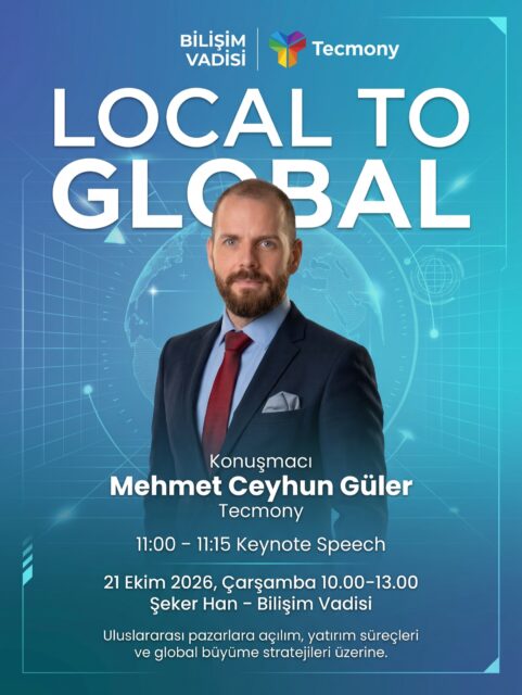 🌍 Local to Global
Nexrone tarafından düzenlenen Local to Global etkinliğinde, Tecmony CEO’muz Mehmet Ceyhun Güler konuşmacı olarak yer alıyor.
Uluslararası pazarlara açılım, yatırım süreçleri ve global büyüme stratejilerinin ele alınacağı etkinlikte, CEO’muz 11.00–11.15 saatleri arasında gerçekleştireceği keynote konuşmasıyla katılımcılarla buluşacak. 🚀
📅 21 Ekim 2026, Çarşamba
📍 Şeker Han – Bilişim Vadisi
#Tecmony #Nexrone #LocalToGlobal #BilişimVadisi #globalgrowth